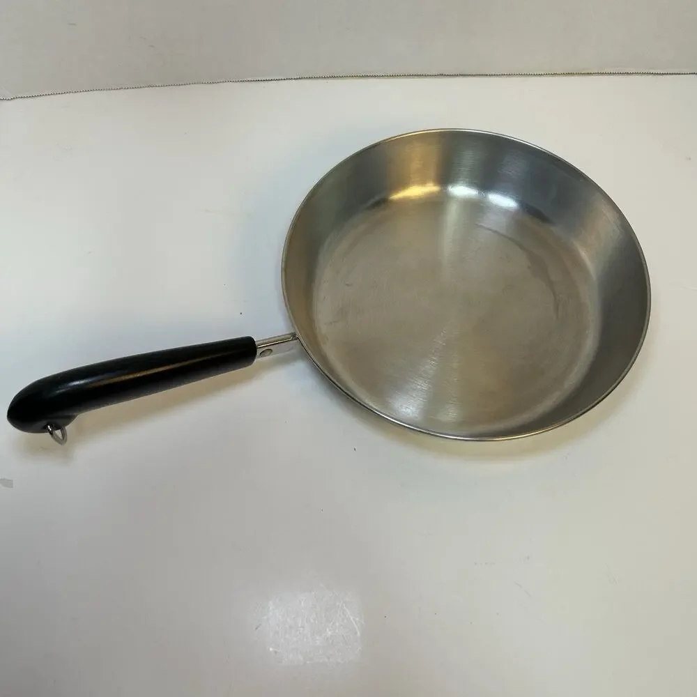 Revere Ware 1801 9” Skillet Stainless Steel Tri-Ply Disk Bottom Clinton,ILUSA96C